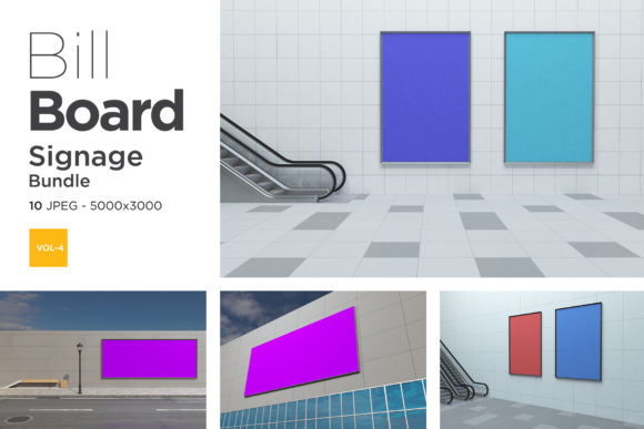 Advertising Billboard Mockup Set Vol-5: A Strategic Tool for Presenting Outdoor Advertising Concepts