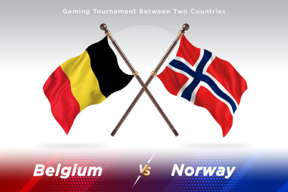 Belgium Versus Norway: A Creative Comparison Through Flag Illustrations