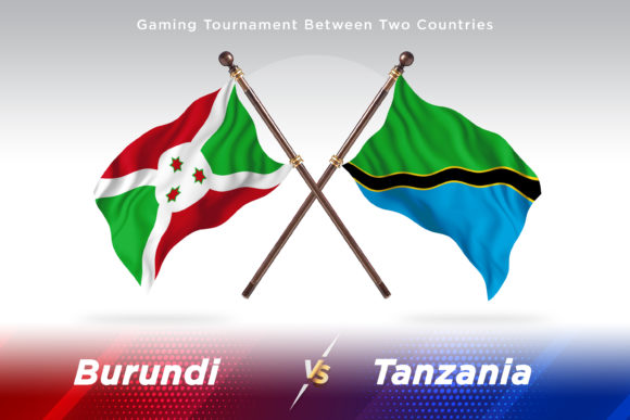 Burundi Versus Tanzania Two Flags