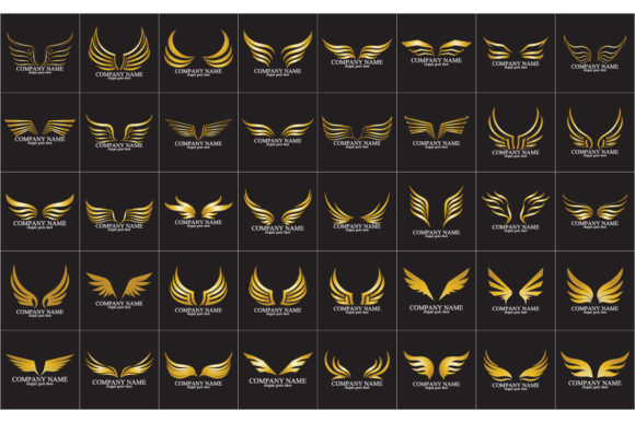 How the Wings Gold Logo Vector Icon Template Elevates Modern Branding and Design