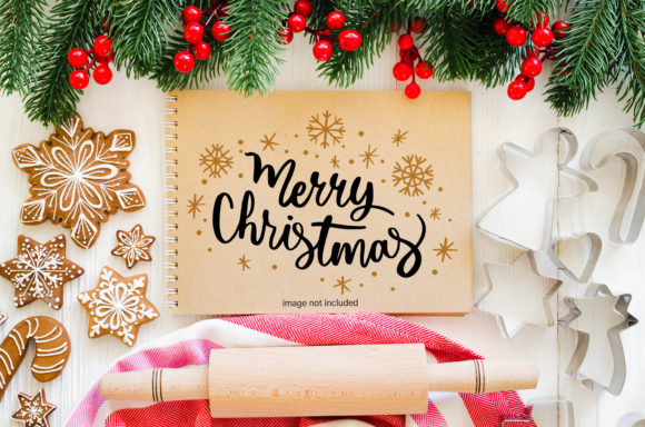 How to Use a Christmas Food Background Mockup for Stunning Design Projects