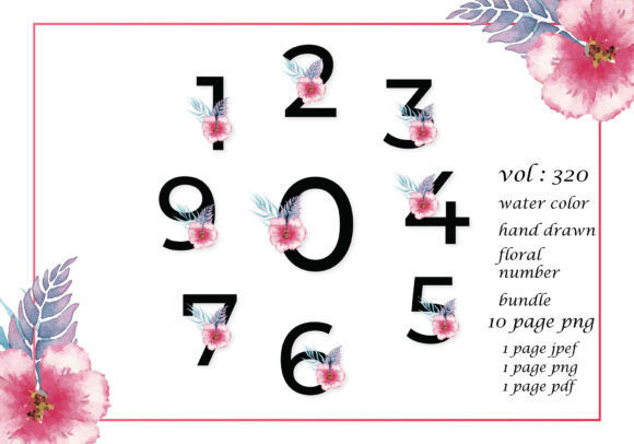 Watercolor Number Bundle Layer Art SVG: A Creative Resource for Designers and Educators